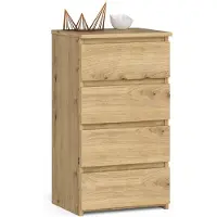 Akord Kommode CL4 met 4 Lades / Furniture Factory / Artisan Eik / 40x74x35 cm