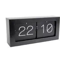 Karlsson Klok Wall / Boxed Flip XL Matt Black 37 x 17,5 cm