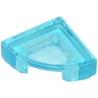 LEGO 1x1 tegels, ronde hoek 25269 - 10 stuks, transparant - lichtblauw