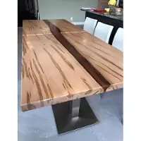 AEA Tisch epoxid harz esstisch echtes holz massive möbel wasserfall epoxy konferenz