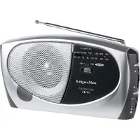 Krüger&Matz Radio Azusa PR-111 (FM, AM), Radio, Zwart, Zilver
