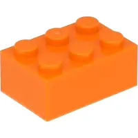 LEGO 2x3 steen 3002 - 250 stuks, oranje