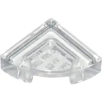 LEGO 1x1 tegels, ronde hoek 25269 - 50 stuks, transparant