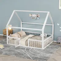 STILVORA Bedframe 90x190 / 180x190 cm – wit massief hout – uitklapbaar slaapbank met 2 lades