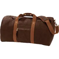 Quadra Vintage Canvas Holdall Duffelzak - 45 Liter (Pakket van 2) (Vintage Bruin)