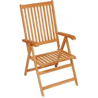 vidaXL Tuinstoelen 8 st verstelbaar met kussens massief teakhout