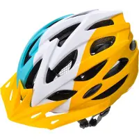 Meteor - Fietshelm - Marven L 58-61 cm - blauw/wit/geel