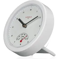 KIENZLE Badkamerklok - 14cm - Wit - Zuignappen of op standaard
