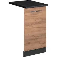 Vicco Fame-Line Vaatwasserfrontpaneel – 45 cm, WB Antraciet Krachtige eik goud