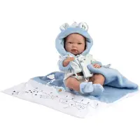 Llorens Babypop fullbody jongen Nico 40 cm met speen