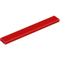 LEGO 1x8 tegels 4162 - 100 stuks, rood