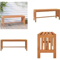 vidaXL Tuinbank 110 cm, massief eucalyptus hout - Tuinbank - Tuinbanken - Tuinbank - Buitenbank