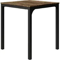 Vicco Fyrk Eettafel – 70 x 70 cm Zwart/eiken rustiek