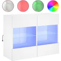 Sonstiges Tv-wandmeubel met LED-verlichting 78,5x30x60,5 cm wit