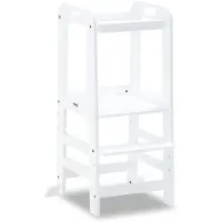 Hauck Learn N Explore - Leertoren - Opstapje - FSC Mix Gecertificeerd Beukenhout - White