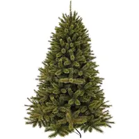 Triumph tree Forest Frosted Kunstboom - Kerstboom voor Binnen met Frosted Naalden - Kerstversiering met Volle Uitstraling - Rond Klassiek - H120 x Ø99 cm - Groen