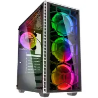 Kolink Observatory RGB - Tour - ATX étendu - panneau latéral fenêtré (verre trempé) - pas d'alimentation (ATX) - noir, blanc - USB/Audio