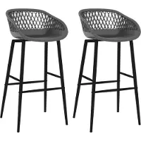 Syfax Barstoelen 2 st grijs