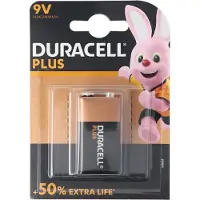 Duracell Plus Power - 9V Alkaline batterij - Betrouwbare prestaties - Oranje