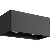 Eglo Wandlamp buiten | Up & Down | Lesmo | 3000K | Zwart | IP44 | 11.2W