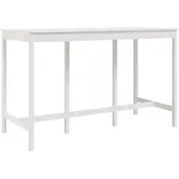 Syfax Bartafel 180x80x110 cm massief grenenhout wit