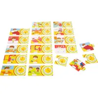 Sf Leerpuzzel Klok Kijken Hout 34 Stukjes 12 X 6 Cm