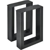 En.casa Stalen onderstel set van 2 U bankpoot 30x43 cm zwart []