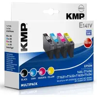 KMP Inktcartridge vervangt Epson 16XL, T1636, T1631, T1632, T1633, T1634 Compatibel Combipack Zwart, Cyaan, Magenta, Geel E141V 1621,4050