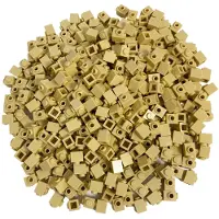 LEGO 1x1 Overbrengingsblok, aangepaste steen met pen, lichtbeige - 87087, NIEUW! Aantal: 250x