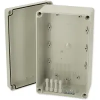 Fibox ABS M 95 G Installatiebehuizing 230 x 140 x 95 ABS Grijs-wit (RAL 7035) 1 stuk(s)