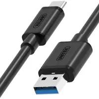 UNITEK Just Mobile UNITEK Y-C474BK USB-kabel 1 m USB 3.2 Gen 1 (3.1 Gen 1) USB A USB C Zwart