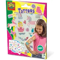 SES Creative - Tattoos - Metallic effect - 40 vrolijke figuren