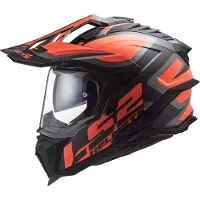 LS2 MX701 Explorer Alter Mat Zwart Fluo Oranje 06 Adventure Helm Maat 2XL