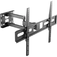Cabletech LP Universele muurbeugel voor LED TV's (37-70 inch), verticaal en horizontaal verstelbaar (Muur, 70"), TV muurbeugel, Zwart