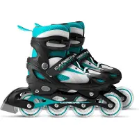 Stamp Carbone Inline Skates Semi-softboot Verstelbaar Zwart Maat 34-37