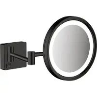 Hansgrohe AddStoris scheerspiegel met LED-verlichting zwart mat