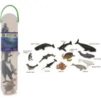 Collecta Figurine Mini Set - 12 Zeedieren - Zeedieren - Handgeschilderd - Miniatuur