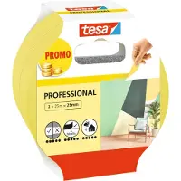 TESA Professional 56212-00000-02 Schilderstape Geel (l x b) 50 m x 25 mm 2 stuk(s)