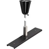 SLV 1006601 Versterkingsplaat voor rails, inclusief bevestigingsset, 48V TRACK, 1 meter stang, zwart