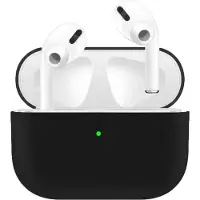 Sign Ultraslank siliconen hoesje voor Laddningsetui voor Apple AirPods Pro - Zwart, Hoofdtelefoon Tassen + Beschermende Covers, Zwart