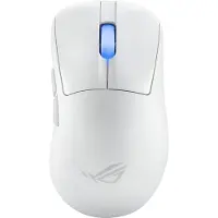 Asus ROG Keris II Ace Draadloos Richtpunt Wit draadloze ESport gaming muis met 54g gewicht, ROG Micro-Switches, 8000Hz polling rate