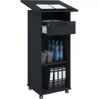 VCM Meeta bureau , bureau 3 planken en 1 ladezwart.