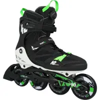 K2 VO2 90 BOA Black/White/Green - Fitness Tour Skates - 45