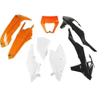 Ufo Ktm Exc/exc-f 2017-2019 With Headlight Ktkit523-999w Plastic Set