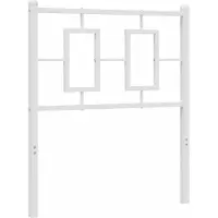 vidaXL Vervangend hoofdbord 75 cm metaal wit