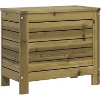 vidaXL Tuinvoetenbank 62x31,5x52 cm geïmpregneerd grenenhout