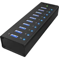 Icy Box Raidsonic IB-AC6110 10-Port USB 3.0 Hub