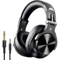 OneOdio Fusion A70 Over Ear headset Bluetooth Stereo Zwart High-Resolution Audio Headset, Zwenkbare oorschelpen DJ