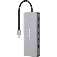 Canyon USB-hub - - DS-12 - 5000 Mbit/s - 3 poorten - Resoluties tot 3840 x 2160
