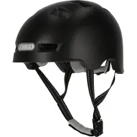 Crazy Safety - Urban fiets- en skaterhelm met voor- en achterlicht - Zwart - L (57-61cm)